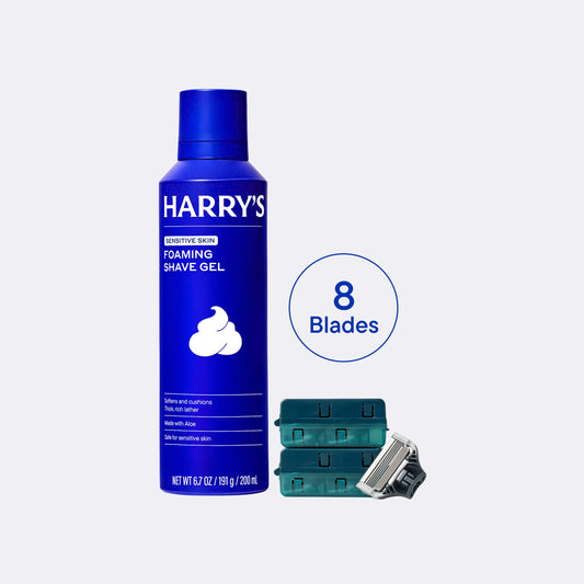 Harry's Original 8 Blades & 1 Shave Gel